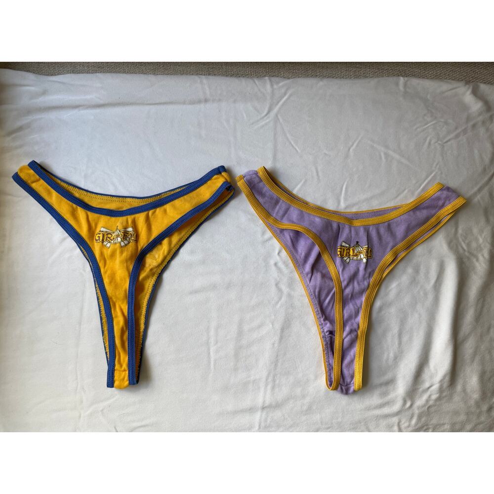 NWOT Vintage Dragon Ball Ranfan Girl-Fu Anime Thong Panty Size M/6 Y2K - Picture 2 of 4